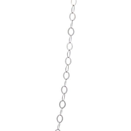 18K White Gold Estate Fancy Fine Link Chain 18inch 0.4dwt