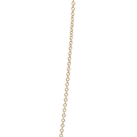 14K Rose Gold Estate 22inch Cable Chain 0.9dwt 