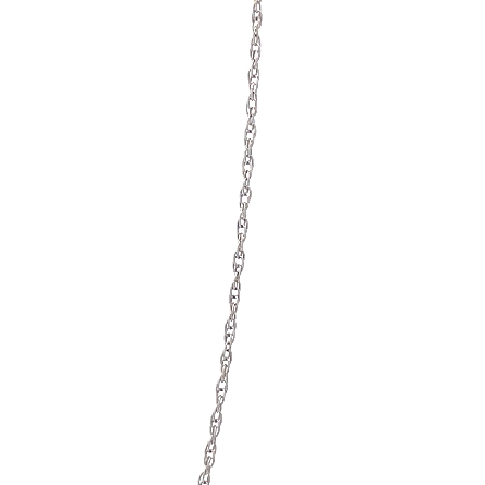 14K White Gold Estate Fine Chain 18.5inch 0.6dwt