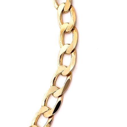 10K Yellow Gold Estate Curb Link Bracelet 9inch 4.4dwt 