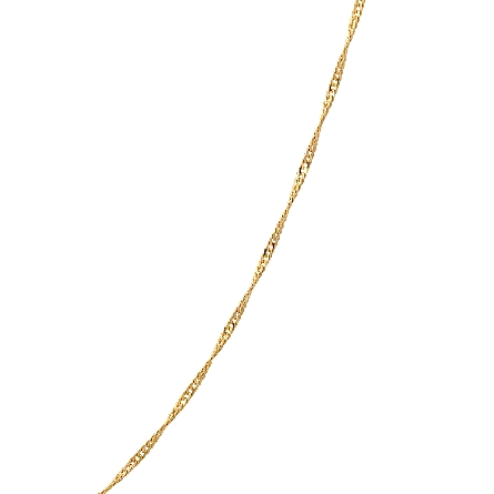 14K Yellow Gold Estate 32inch Singapore Chain 1.9dwt 