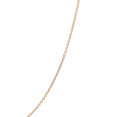 14K Rose Gold Estate 18inch Cable Chain 1.0dwt
