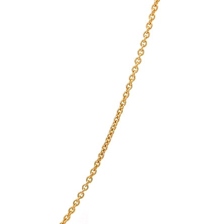 14K Yellow Gold Estate Cable Link Chain 20inch 3.3dwt