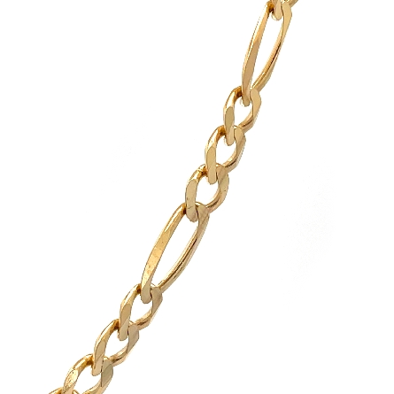 14K Yellow Gold Estate Figaro Link Chain 24inch 16.2dwt  