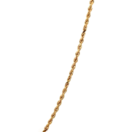 14K Yellow Gold Estate Rope Chain 30.5inch 8.3dwt 