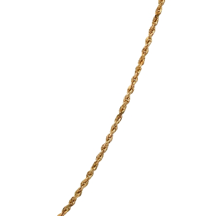 14K Yellow Gold Estate Rope Chain 18inch 4.1dwt