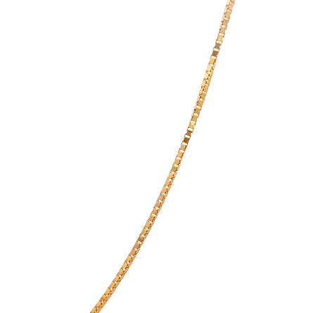 14K Yellow Gold Estate Box Chain 20inch 4.0dwt