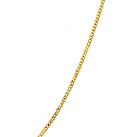 14K Yellow Gold Estate Curb Link Chain 24inch 1.5dwt