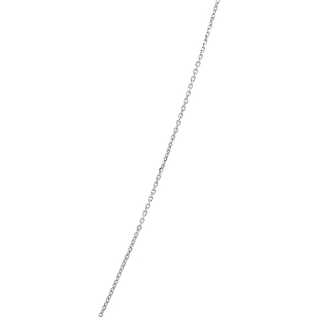 14K White Gold Estate Adjustable 16inch to 18inch Thin Cable Chain 0.9dwt