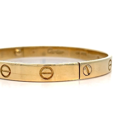 18K Yellow Gold Estate Aldo Cipullo Cartier Love Bangle Bracelet 23.2dwt