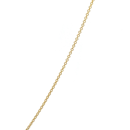 14K Yellow Gold Estate Thin Cable Link Chain 18inch 1.1dwt