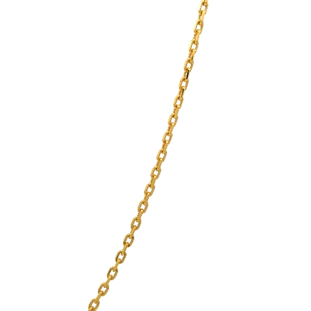 14K Yellow Gold Estate Cable Link Chain 24inch 7.3dwt