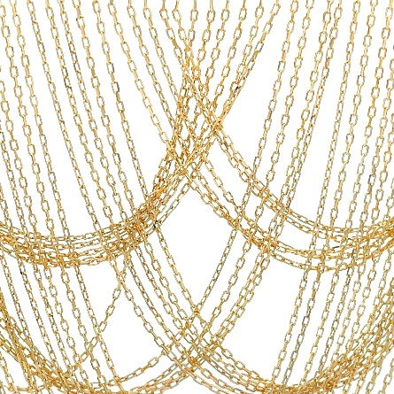 14K Yellow Gold Estate Waterfall Style Bib Adjustable 14.5inch to 17inch Necklace 8.6dwt 