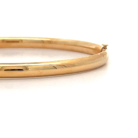 14K Yellow Gold Estate Polished Hinged Bangle Bracelet 3.0dwt