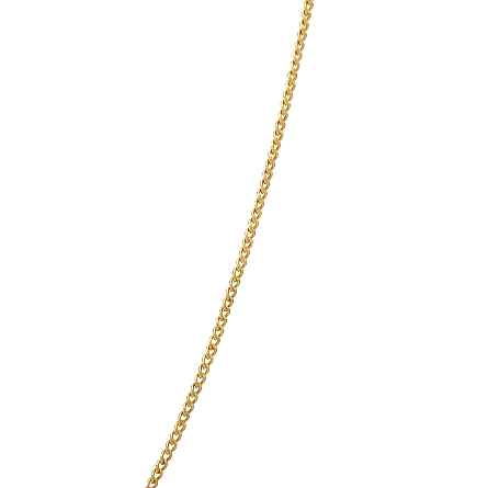 18K Yellow Gold Estate  Thin Curb Link Chain 18inch 1.7dwt 
