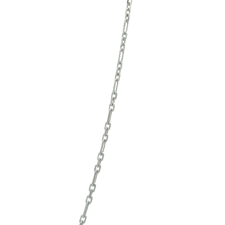 14K White Gold Estate 31.5inch Fancy Link Chain 2.7dwt