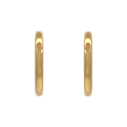 18K Yellow Gold Estate Tiffany&Co Polished Hoop Earrings 8.8dwt