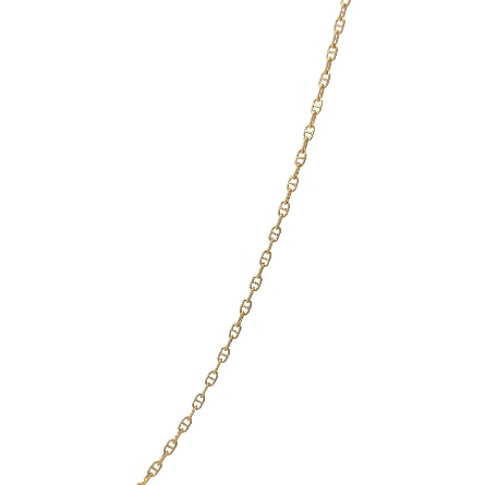 14K Yellow Gold Estate 18inch Diamond Cut Mariner Link Chain 1.4dwt