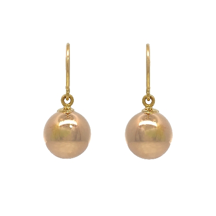 18K Yellow Gold Estate Roberto Coin Ball Drop Earrings 2.3dwt