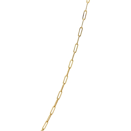 14K Yellow Gold Estate 16inch Paperclip Chain 1.5dwt