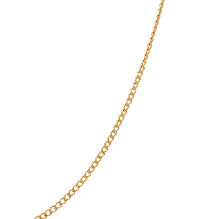 14K Yellow Gold Estate 24inch Curb Chain 3.4dwt 