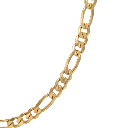 14K Yellow Gold 24.25inch Figaro Link Chain 20.5dwt