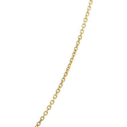 14K Yellow Gold Estate 18inch Diamond Cut Cable Chain 2.6dwt 