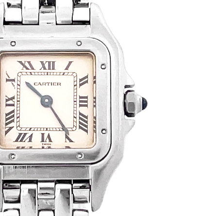 Stainless Steel Estate Cartier Mini Tank Watch No Box 