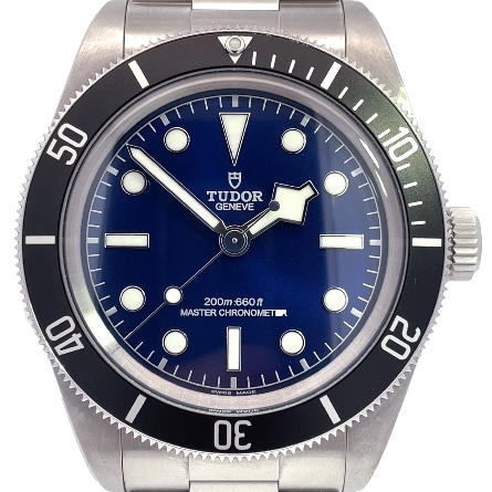 Stainless Steel Estate Tudor Geneve Black Bezel Watch w/Blue Dial    Black Bay 68   Year2025 w/Box and Papers