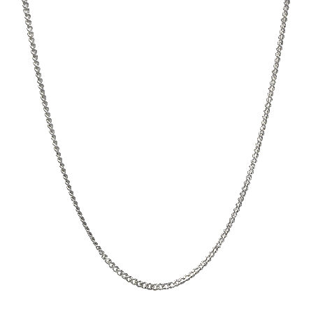 Sterling Silver Estate  17.5inch Curb Chain 4.4dwt