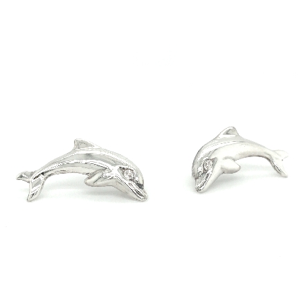 Sterling Silver Estate Kabana Dolphin Earrings 2.7dwt