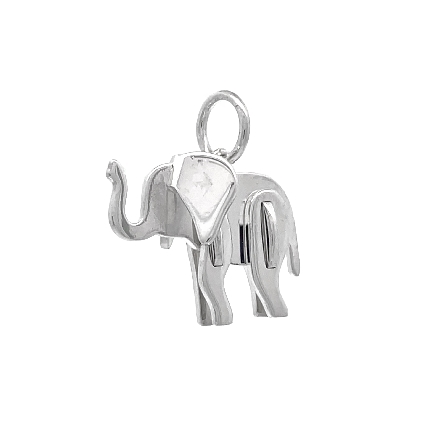 Sterling Silver Estate Tiffany&Co   Save The Wild   Elephant Charm Pendant 1.1dwt