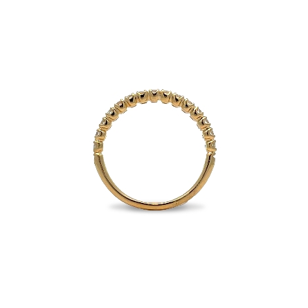 14K Yellow Gold UProng 4Prong Band w/Diams=.50ctw VS-SI H-I Size6.5 #R-9525-P (N6192)