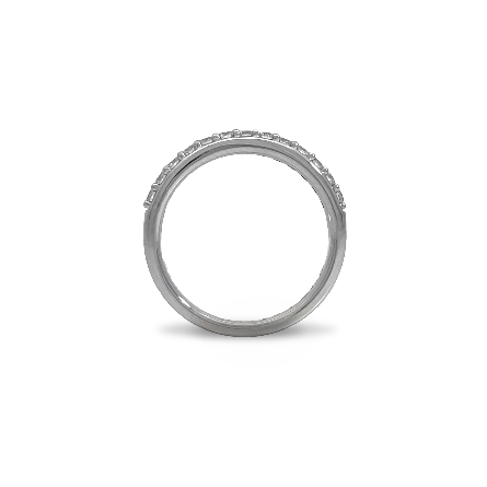 18K White Gold Shared Prong Band w/13Diams=.37ctw SI H-I Size6.75 #R22-129187
