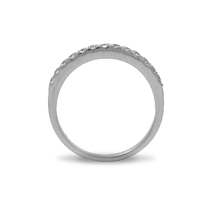 14K White Gold 4Prong Band w/13Diams=.35ctw VS G-H Size7 #W11-113234