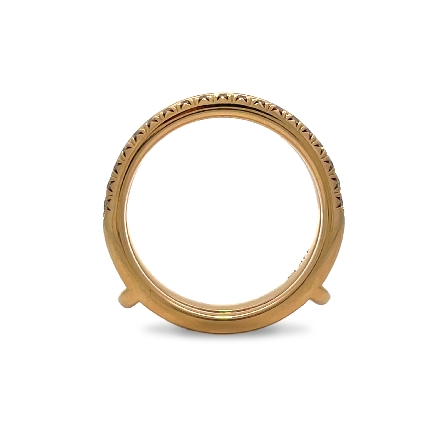 14K Yellow Gold Contemporary Straight Ring Enhancer with Accent Band w/Diams=.24ctw SI1 F-G and Polished 3.5MM Band Size6.5 #35-9680-L.00
