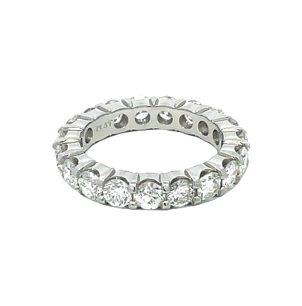 14K White Gold Shared Prong Eternity Band w/20Diamonds=2.51ctw VS-SI H-I Size 6.5 #ARPS Eternity 