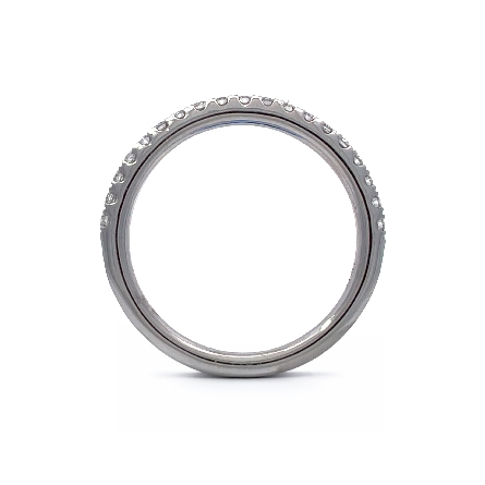 14K White Gold 4Prong Rounded Band w/Diamonds=.26ctw SI H-I Size 6.5 #RG24286 135271