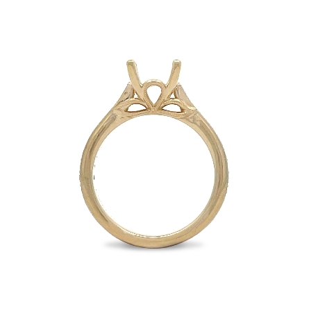 14K Yellow Gold Gabriel Lotus Engagement Ring Semi Mounting w/Diams=.24apx SI2 G-H Size6.5 #ER16720R6Y44JJ (S2086306) 