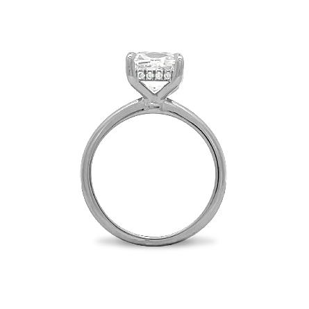 Platinum Underhalo Engagement Ring w/1 Cushion Diamond=2.54ct IF J GIA#1206665053 and Diams=.10ctw SI2 G-H Size6 #ORSP6009