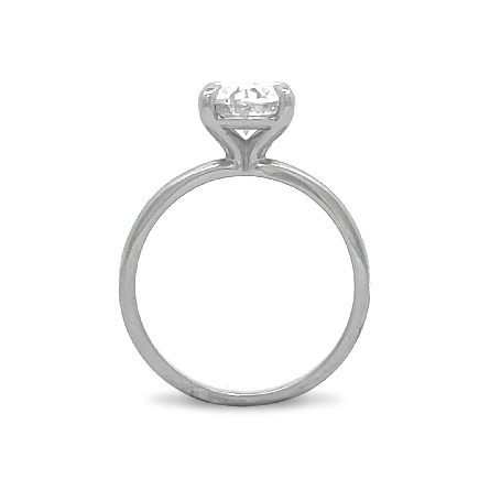 14K White Gold Solitiare Engagement Ring w/1 Oval Diamond=2.02ct SI2 J GIA#5212246914 Size6.75 #123823
