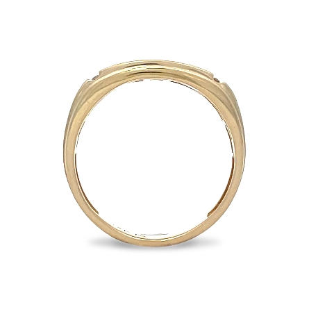 14K Yellow Gold Gents Angled Channel Set Band w/Diams=.50ctw SI1 H-I Size10 #21-9364Y-G.00