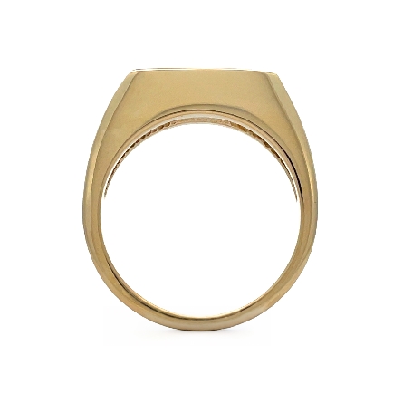 14K Yellow Gold Mens Channel Ring w/3 Diams=.98ctw SI H-I H-I Size 11 #9025