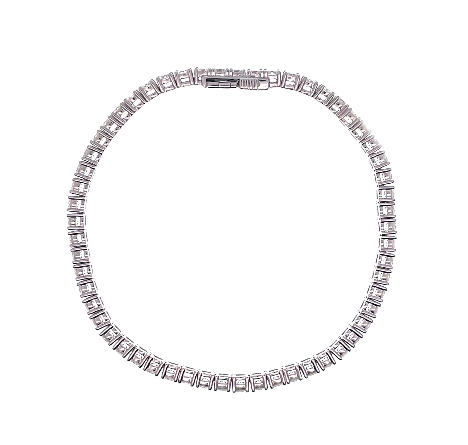 14K White Gold 7inch 4Prong Tennis Bracelet w/Diams=5.72ctw SI H-I #B-9533-B (N5706)