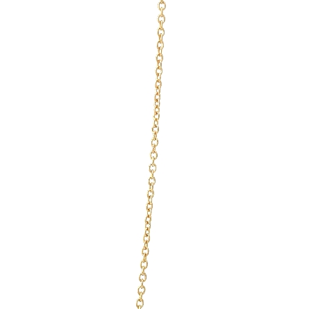 14K Yellow Gold 16inch Star of David Round Disk Necklace w/Diams=.19ctw SI2 G-H #PP24-20-1YB