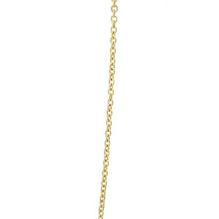 14K Yellow Gold 16inch Bezel Graduating Pendant w/Diams=.50ctw SI2 G-H #PT25-95YB