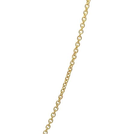14K Yellow Gold Adjustable 16-18inch Solitaire Bezel Necklace w/1 Diamond=.74ct SI2 I