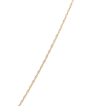14K Yellow Gold 16inch Small Shared Prong Cross Necklace w/Diams=.12ctw SI H-I #R2528