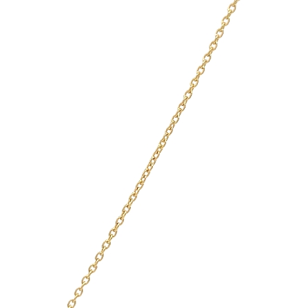 14K Yellow Gold Adjustable 16-18inch Cross Necklace w/Diams=.18ctw VS-SI G-H #PP11096D
