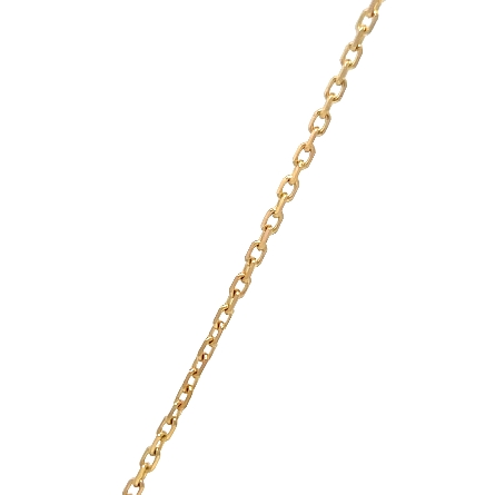 14K Yellow Gold Adjustable 16-18inch Two Flower Necklace w/Diams=.12ctw VS-SI G-H #PP1208D
